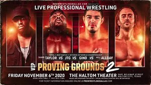  Watch from your Home or Phone  LiveStream Proving Grounds 2 (VIP / Pro Wrestling Dallas) tomorrow Friday November 6th at 7pm for only $10!!! Message us here on Facebook for details ASAP!!!! | VIP Wrestling | Facebook
