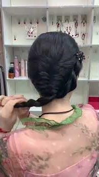 Elegant and stylish braiding and updo tutorial#Braid and updo