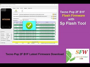Tecno Pop 2F B1F Flash Firmware,Sp Flash Tool