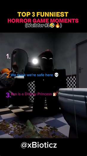 Top 3 funniest horror game moments WHAT JUST HAPPEN BRO 😭‼️#funnygaming #roblox