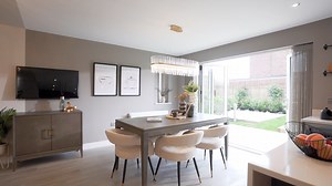 Take a look inside our Home of the Month: The Charlton 🏡🎞️ Designed with flexible living in mind, The Charlton is the perfect home for those families who require an adaptable space. ✨ Bright and airy hallway 🍴Open plan kitchen/dining/family area 🥂Stylish kitchen island ☀️ Large bi-folding doors onto the patio 📺 Spacious lounge 🧼 Utility room 📚 Space for a study or playroom 🧴Downstairs WC Let us know which is your favourite feature of The Charlton👇 | Story Homes