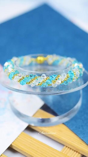 66K views · 1.8K reactions | Wrapped around Crystal Beads bracelet #handmade #diy #bracelet | Art & Craft | Facebook