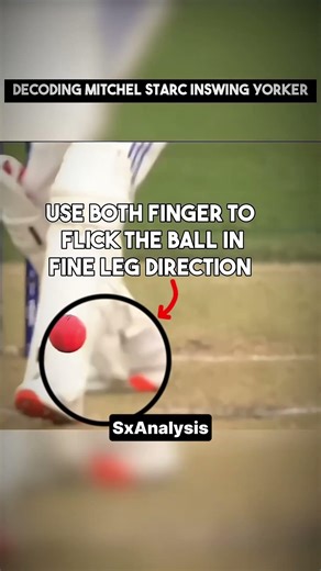 Analysis of Mitchel Starc Inswing Yorker #bowlinganalysis #cricket