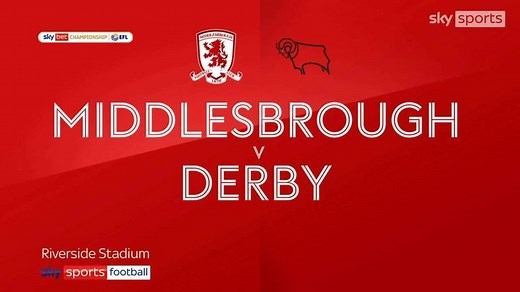 Middlesbrough 4-1 Derby County: Boro cruise to victory