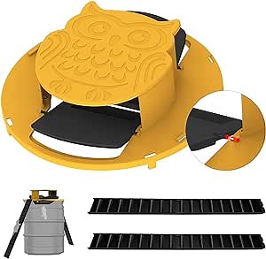 Bucket Mouse Trap Indoor for Home Mouse Trap Bucket Flip Lid Humane Mouse Rat Trap Live Mouse Bucket Trap Slide Bucket Lid Flip for 5 Gallon Bucket Mouse Trap, Sturdy Thicken Bucket Lid Mouse Trap