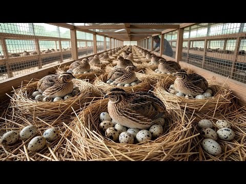 Inside a Rural Quail Farm: The Calm, Perfect Process of Daily Egg Collecting