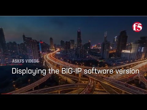 Displaying the BIG-IP software version