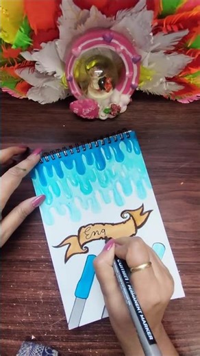 Simple Front Page Idea:- English 💙✨#shorts #diy #trending #viral #shortsfeed #youtubeshorts #art