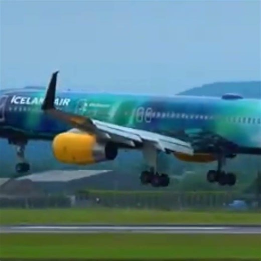 Icelandair Boeing 757-200 is departure from KEF and landing at GLA Airport.
