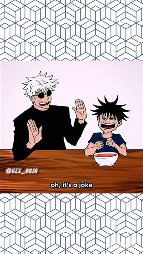 Gojo makes Megumi for soup 🌭🌭🌭#jujutsukaisen #jjk