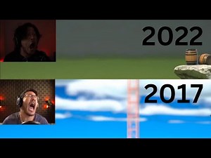 Markiplier Getting Over It Rage 2017 vs 2022