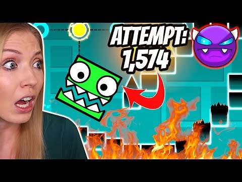 I BEAT My First Demon Level! | Geometry Dash