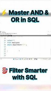 SQL AND & OR Operators Explained | WHERE Clause in MySQL