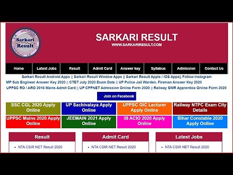 Sarkari Result Website Clone Using HTML CSS in 30 Minutes || Free Source Code || Player Of Code🎬