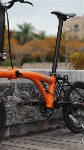 #java #javaneo （香港行貨！） 2026 JAVA NEO-349-CF-9S （消光橙）16吋（CARBON前叉），油刹9速 鋁合金 三摺車 小布款！👍少量到貨！