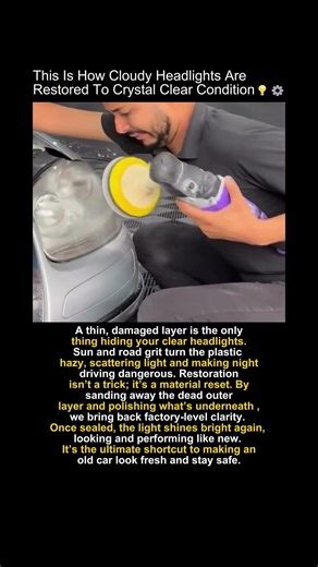 Stop Driving With Damaged Headlights #safety #mechanic