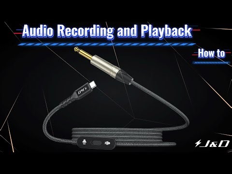🎸 Record & Play in One Cable | J&D USB-C to 6.35mm Audio Cord 🎶