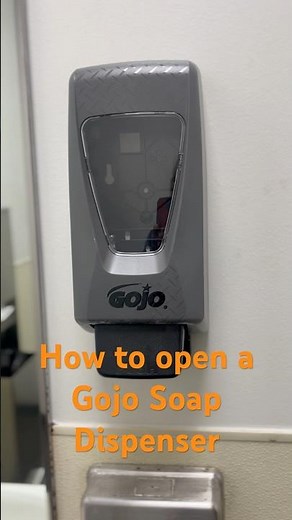 How to open a Gojo Pro TDX 2000 Hand Soap Dispenser #tutorial #soapdispenser #howto #fixit #quicktip