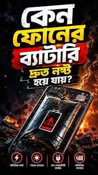 কেন ফোনের ব্যাটারি দ্রুত নষ্ট হয় | AFR Technology