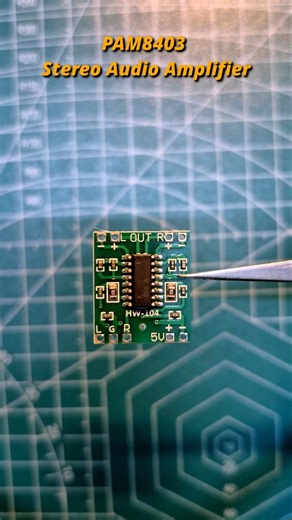 PAM8403 Stereo Audio Amplifier #arduino #shorts #arduinoproject #audioproject