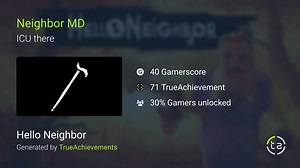 Neighbor MD achievement in Hello Neighbor