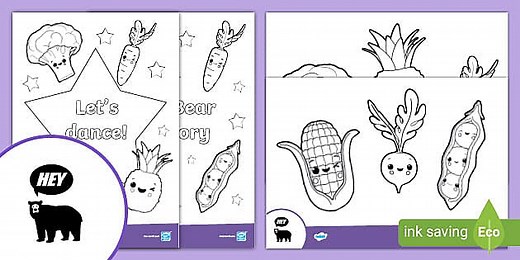 Hey Bear Sensory: Colouring Sheets
