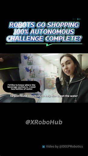 🛒🤖 #robots Go Shopping: 100% #autonomous Challenge COMPLETE? #robotdog #embodiedai #deeprobotics