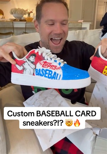 Custom Baseball Card Sneakers: A Unique DIY Art Project