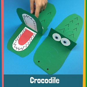 965K views · 4.7K reactions | Crocodile with opening jaws :D Very easy craft! | Paper Magic | Facebook