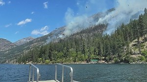 25,000-acre fire burning near Lake Chelan started by a human