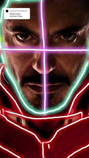 How to draw Iron man Tony Stark