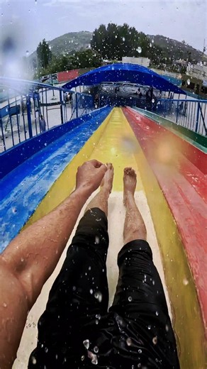 Fast Water Slide Fun POV