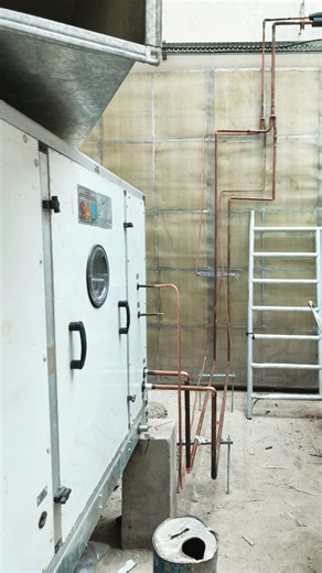 Ahu with Dx kit |HVAC work|#shorts #hvac #airconditioning #airport