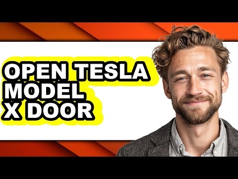 How To Open Tesla Model X Door - Step By Step