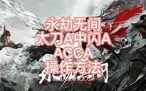 不正经教学系列 全网最细A中闪A及ACCA操作教学