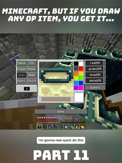Minecraft Drawing Challenge: Create OP Items!