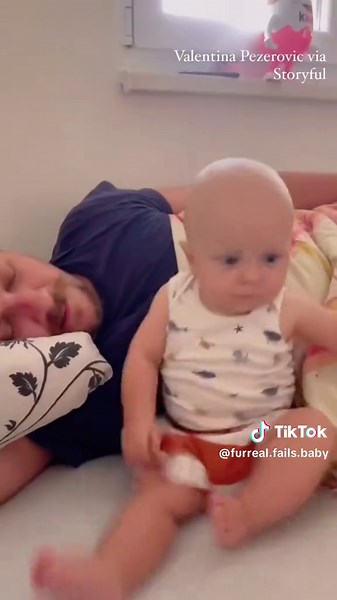 Dad's Snoring Disrupts Baby's Sleep