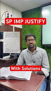 SP IMP Justify the Following | #justifythefollowing #sp #akashsir #class12