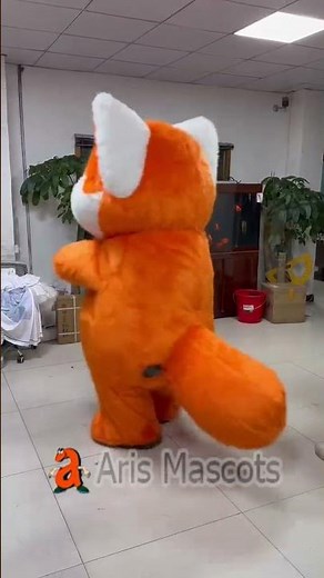 Adult Red Panda Inflatable Suit Fur Mascot Costume Lesser Panda Blow Up Fancy Dress Entertainments