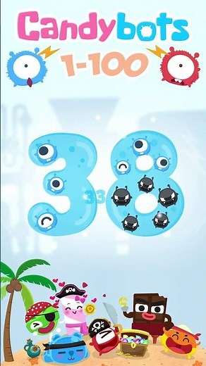 CandyBots 123 Numbers - Number 38 | CandyBots Games