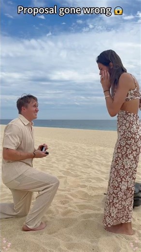 Proposal gone wrong 😱 #couple #proposalfail #proposal #proposalgonewrong #proposals