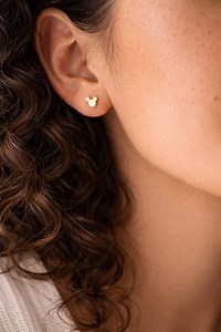 Tiny Mickey Mouse Earrings: Gold & Silver Plated, Sterling Silver Post - Etsy
