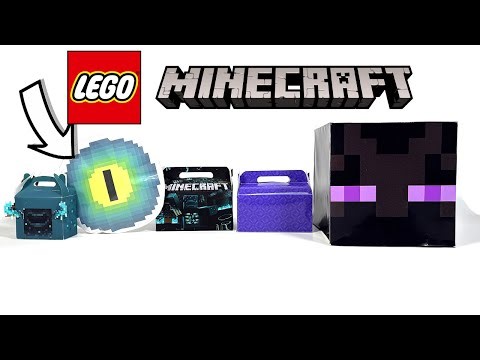 Unboxing LEGO Minecraft MOB Nether & End Box! DIY