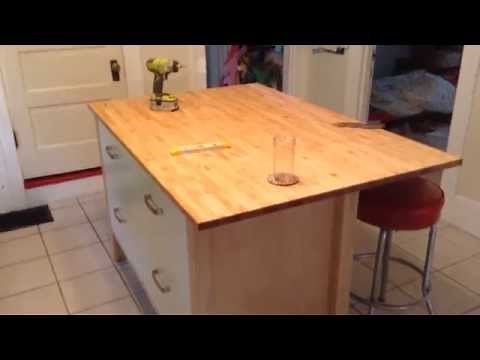 Ikea Varde Four Drawer Kitchen Island Assembly Tutorial