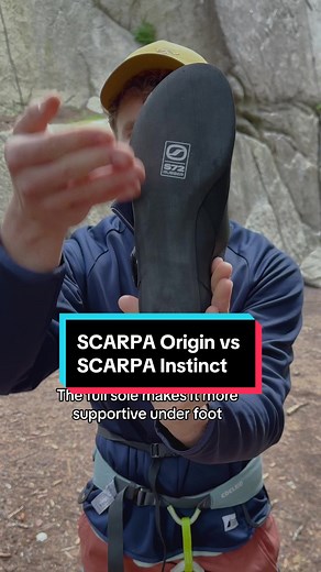 Your climbing shoes are your most important piece of climbing gear. They form the foundation of your kit and are a necessity for every discipline within climbing. When choosing climbing shoes, whether they’re your first pair or your seventeenth, consider the fit, function, and performance. #MECStaffer Rob breaks down the differences between the SCARPA Origin and SCARPA Instinct #climbingshoes #climbtok #scarpa