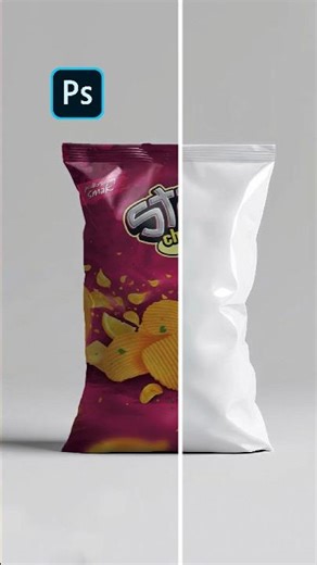 Adobe Photoshop 2026 Tricks – How to Create a Realistic Snack Bag Mockup