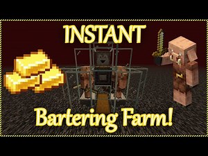 Instant Piglin Bartering Farm! Minecraft Tutorial