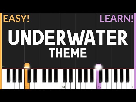Underwater Theme - Super Mario Bros. | EASY Piano Tutorial