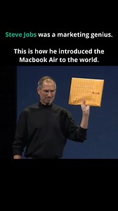 Steve didn’t just sell a product—he sold an experience. When the MacBook Air launched on January 15, 2008, it wasn’t just another laptop; it was the thinnest in the world. But what truly set it apart was the way Steve Jobs introduced it—effortlessly sliding it out of a manila envelope on stage. This moment, subtle yet powerful, cemented the MacBook Air’s status as a game-changer in the ultrabook category, making sleek design and portability the new industry standard. | Startup Bell