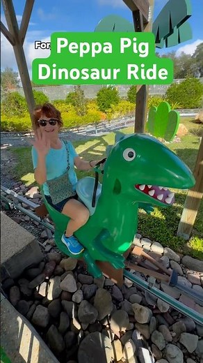 Peppa Pig DINOSAUR RIDE at #LEGOLAND Florida Resort 🦖